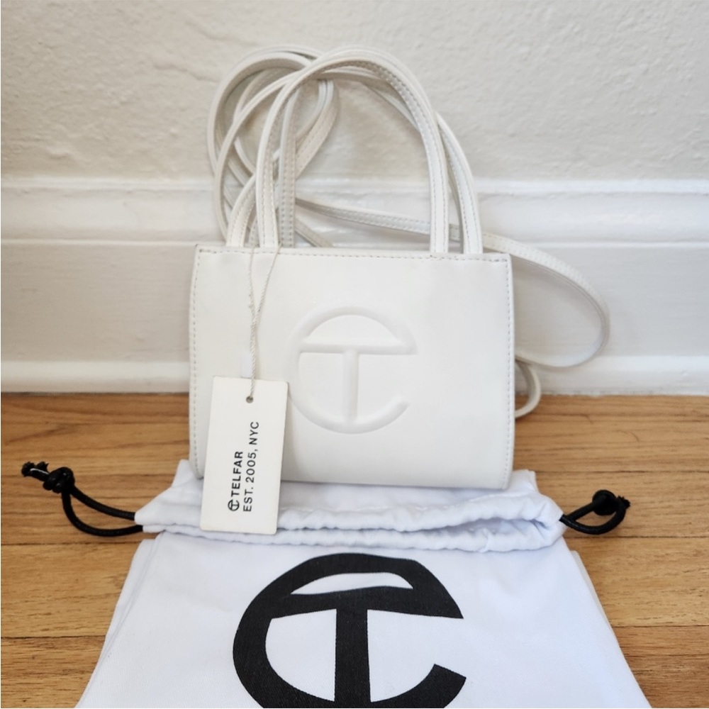 Versatile TELFAR Small White Shopping Bag